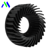 Round Heatsink Led 100W Cold Forging Splayed Pin Fin aluminium heatsink