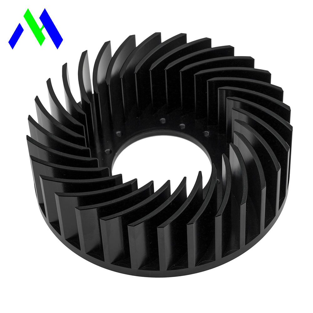 Round Heatsink Led 100W Cold Forging Splayed Pin Fin aluminium heatsink