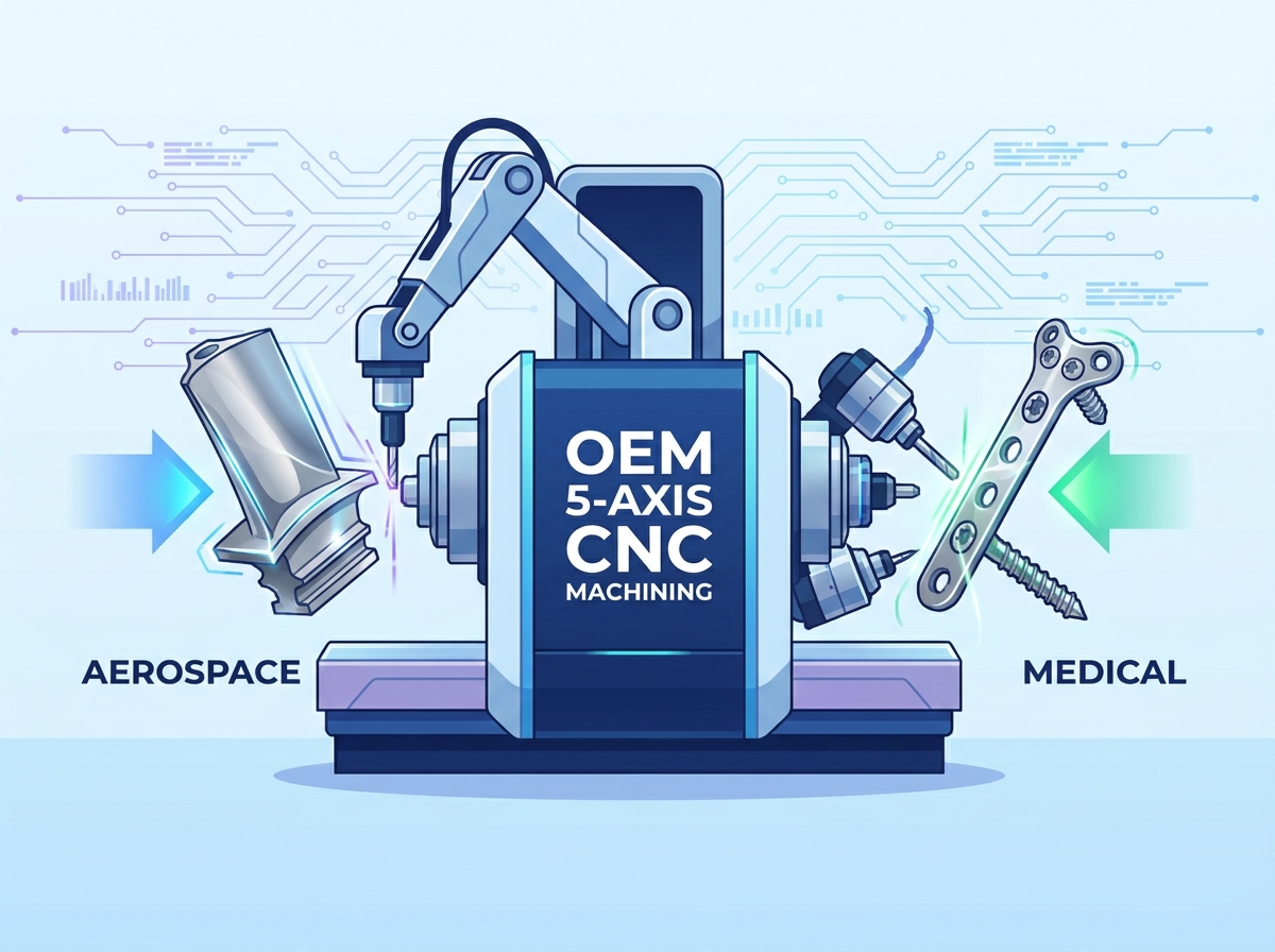 OEM 5-Axis CNC Machining for Titanium Parts